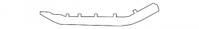 Lower right bumper molding VW Jetta 15-18 USA GLI