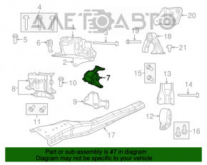 Left engine mount Jeep Compass 11-16 2.0 manual transmission