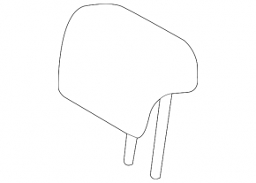 Rear center headrest for Toyota Rav4 13-15, beige, cloth, for cleaning