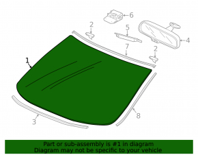 Windshield Acura ILX 13-15 prerest