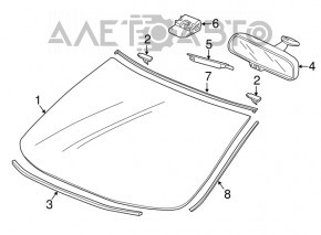 Windshield Acura ILX 13-15 prerest