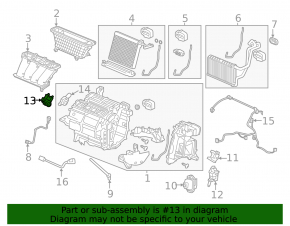 Actuator motor heater drive ventilation Acura ILX 13-22