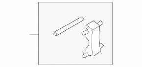 Brake shoe mounting bracket rear left Audi Q7 4L 10-15