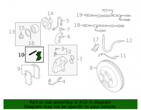 Brake shoe mounting bracket rear left Audi Q7 4L 10-15