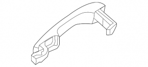 Door handle outer front right Kia Sorento 16-20 chrome