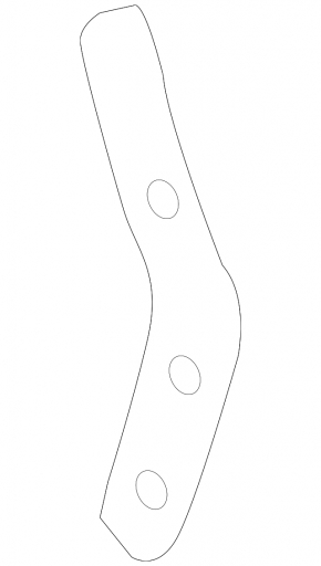 Mudguard trim for the rear right sill of the Audi A3 8V 15-20 4d