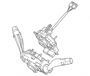 Steering column switch guitar assembly Kia Niro 23- with a cable without fog lights for heated steering wheel