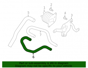 Subaru Forester 14-18 SJ ATF cooling pipe for gearbox, 2.5