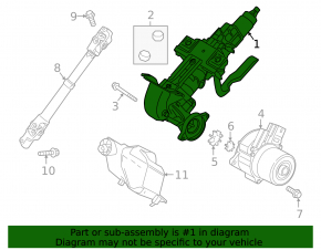 Steering column EUR Mazda 3 19- Japan built