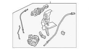 Rear left door lock Ford Focus mk3 11-18
