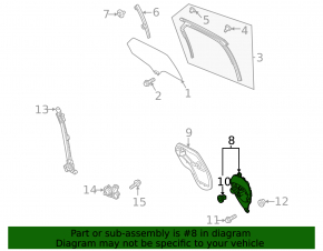 Door panel inner rear right Mazda CX-30 20- small