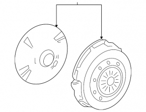 Clutch basket and disc Ford Mustang mk6 15-17 5.0