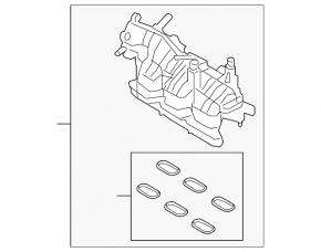 Intake manifold Ford Edge 15- 2.7T