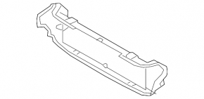 Upper radiator deflector for Jaguar E-Pace 21-23 2.0 hybrid