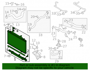 Radiator cooling water Mazda 6 13-21 2.0 2.5 broken