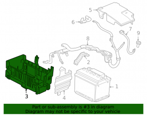 Battery tray Chevrolet Cruze 11-16