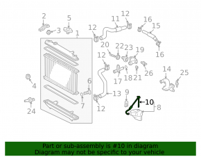 Toyota Highlander 01-07 Coolant Expansion Tank Cap