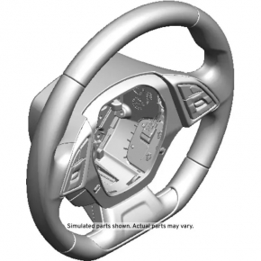 Chevrolet Camaro 16-24 leather steering wheel, black
