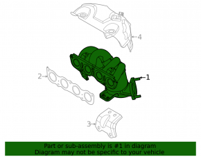 Exhaust manifold with catalytic converter Hyundai Elantra 21-23 2.0