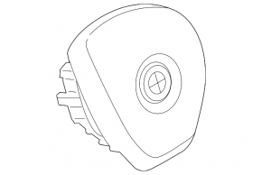 Steering wheel airbag for the driver's side of the BMW X3 F25 11-17, black, Sport
