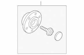 Rear left hub VW Jetta 11-18 USA