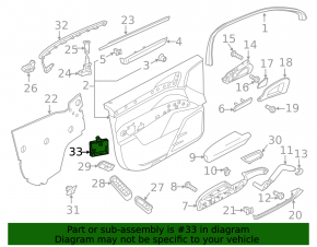 Front right door computer Porsche Macan 15-
