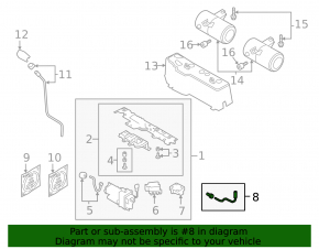Air suspension tube for Audi E-Tron 19-23
