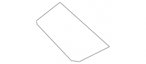 BMW X7 G07 19-26 Elfenbein-Weiss rear right door trim plug, scratches
