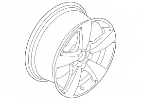 Wheel disk R17 VW Tiguan 09-15 light curb