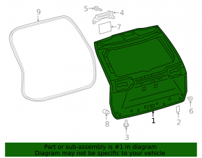 Naked tailgate Toyota Rav4 19-