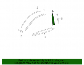 Toyota Camry v40 front left side door trim