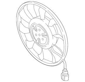 Left cooling fan for Audi Q5 80A 18-24