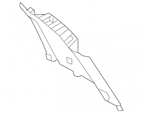 Arch trim right upper Nissan Rogue 14-20 gray for 2 rows