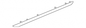 Rear bumper molding Nissan Leaf 18-22 blue