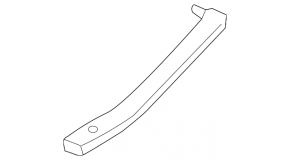 Front panel reinforcement strip right Audi Q5 8R 09-17 plastic