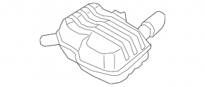 Muffler rear part barrel left Audi A5 F5 20- 5D