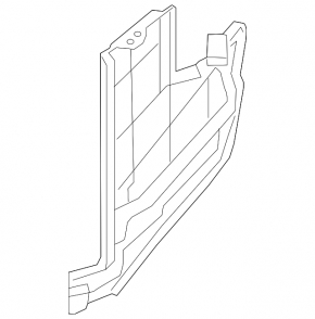 Right radiator deflector for Nissan Leaf 18-24