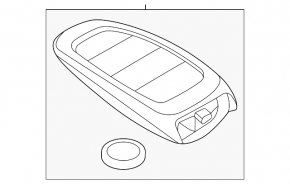 Smart Hyundai Tucson 22 5-button key
