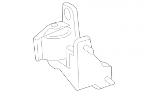 Door hinge lower front right Mercedes GLC 16-22