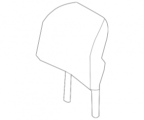 Lincoln MKX 16-18 rear right headrest, beige leather