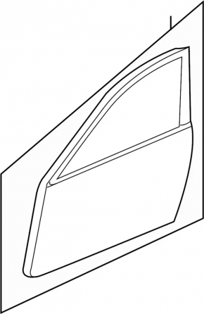 Door bare front left Infiniti G25 G35 G37 4d 06-14