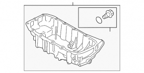 Oil pan Ford Escape MK4 20-22 1.5T