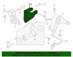 Nissan Ariya 23-25 Rear Front Engine Mount Bracket