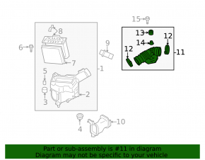 Air duct for collector right Infiniti G37 4d 08-13