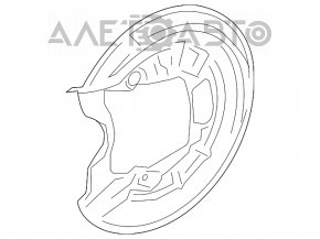 Brake Disc Cover Rear Left VW Passat b7 12-15 USA