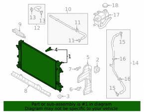 Hyundai Ioniq 17-22 EV Water Cooling Radiator