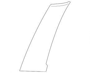 Right side bolster for the 2nd row of seats in Volvo XC60 18-25 black Nappa leather