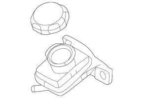 Clutch actuator reservoir Hyundai Ioniq 17-22 HEV, PHEV with cover