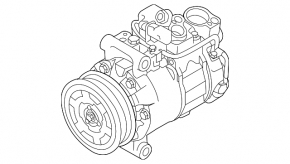 Air conditioning compressor Audi Q7 4L 10-15 3.0 tfsi