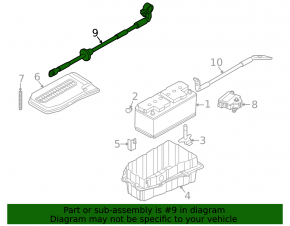 Positive battery terminal Audi Q7 4L 10-15